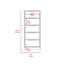 Commode verticale 5 tiroirs Kaia - blanc / pin-1677094113