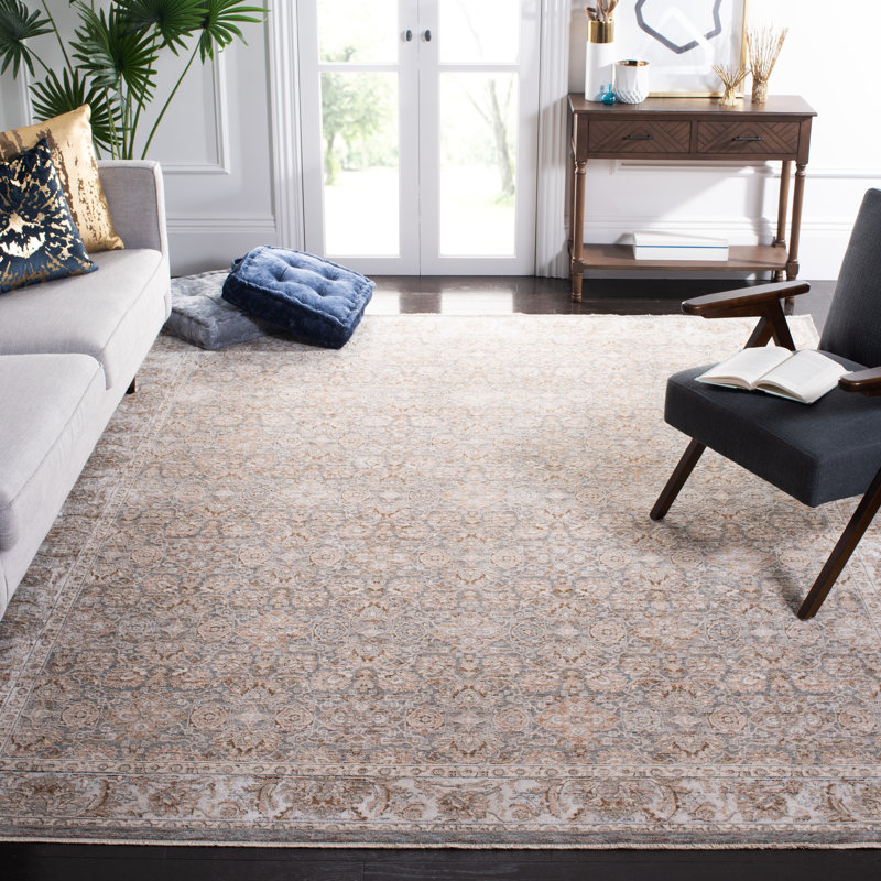 Tapis Regal Park gris ivoire / sauge, Rectangle 8 pi x 10 pi