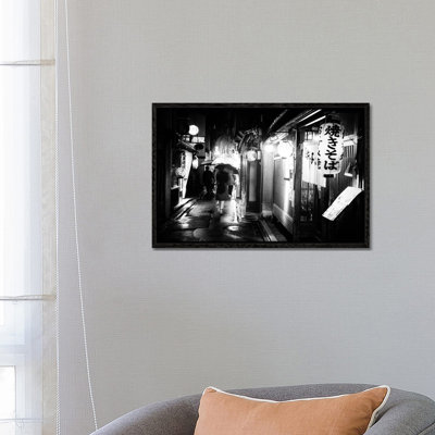 Street Life Kyoto by Philippe Hugonnard - Floater Frame Print on Canvas
