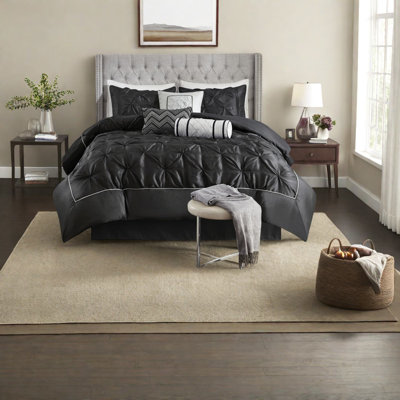 Elegant 7-piece Bedding Sets, Polyester, Modern Design For Bedroom