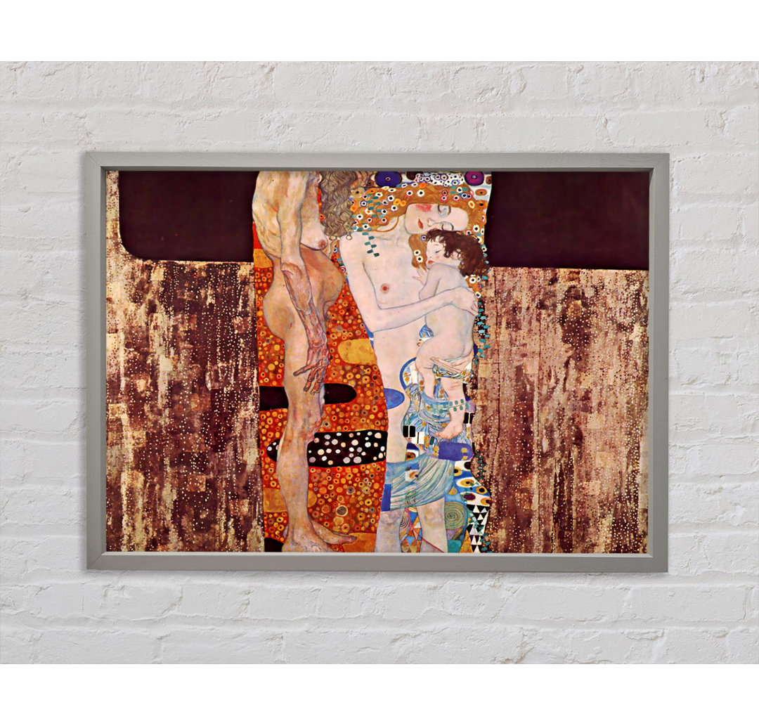 Three Ages Of A Woman von Klimt - Einzelne Bilderrahmen Kunstdrucke auf Leinwand