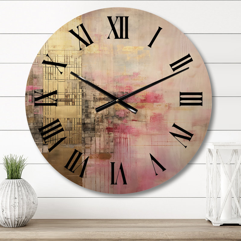 Horloge murale en bois massif Antonasia, Moyenne