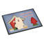 Tapis d'extérieur antidérapant Rochelle Dog House Samoyed-18736408
