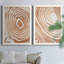 «Wood Grain Suminagashi III», ensemble de 2 impressions encadrées-291848176-291848181