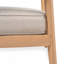 Fauteuil club en bois d'acacia avec coussin de siège, ensemble de 1