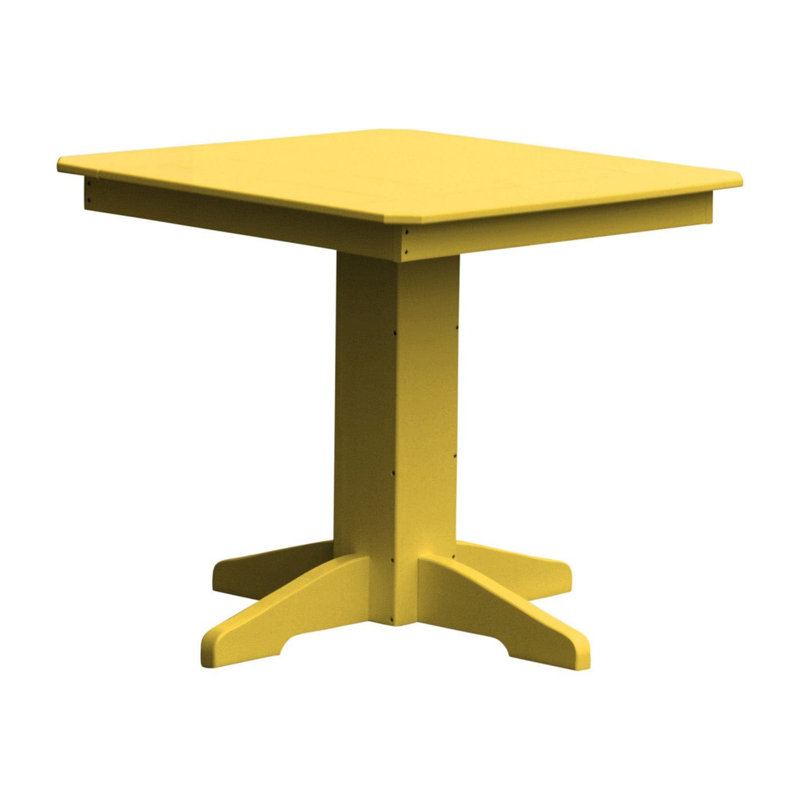 Table de salle à manger Keystone Amish Co., 33 po, jaune citron, 33, Lemon Yellow