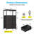 Nightstand With 3 Fabric Drawers,modern Bedside Table With Power Outlets,everyday Side Table With Led Light Strip,end Table With A Large Storage Shelf(2 Set)