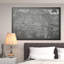 Parisian S croquis de carte - Impression sur toile-20749013