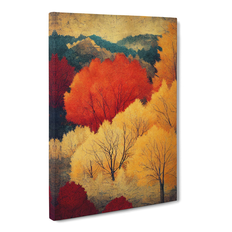 Autumn Forest Landscape Vol.6 - Wrapped Canvas Print, 50cm H x 35cm W x 3cm D
