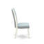 L'ensemble de table de salle à manger 5 pièces comprend une table de cuisine rectangulaire avec feuille papillon et 4 chaises rembourrées en tissu bleu lin, blanc lin-932154496-932154497-932154498