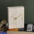 Light Travertine Marble Rectangular Table Clock
