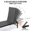 Chaise longue d'extérieur inclinable en aluminium Puget Marilea-488845785