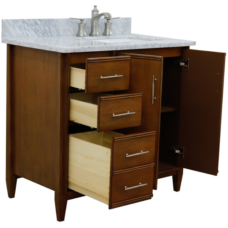 Ensemble de meuble-lavabo simple 37 po, Blanc