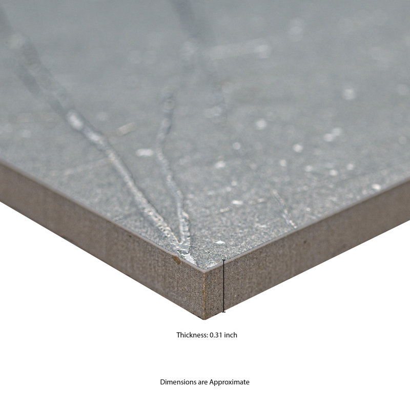 Trinova 12 in. x 24 in. Matte Porcelain Stone Look Floor and Wall Tile, Lunara