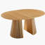 Table à rallonge Mid-Century moderne à piédestal, table de salle à manger multifonctionnelle pour 6 à 10 personnes et grande table basse