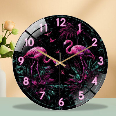 Horloge murale en verre 12 po