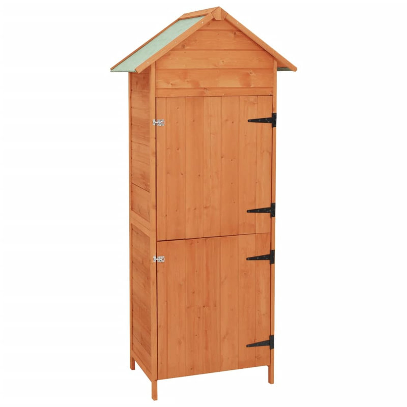 Russo 1.39 ft. W x 2.1 ft. D Solid Wood Vertical Tool Shed