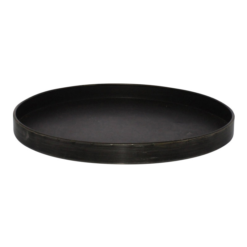 Plateau en métal galvanisé Lenai, H 1 po x l 7,5 po x P 7,5 po