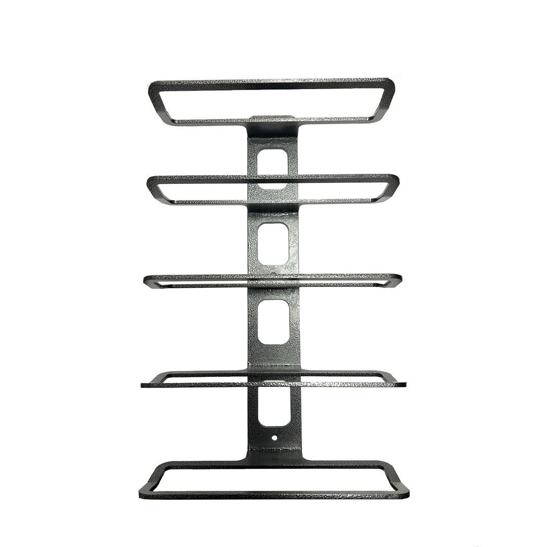 5 Bottle Wall Mounted Wine Storage Rack Metal Display Stand Holder