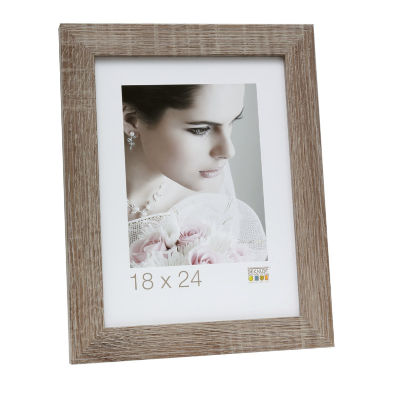 Purcellville Wood Picture Frame, 35cm H x 35cm W x 1.4cm D, Grey