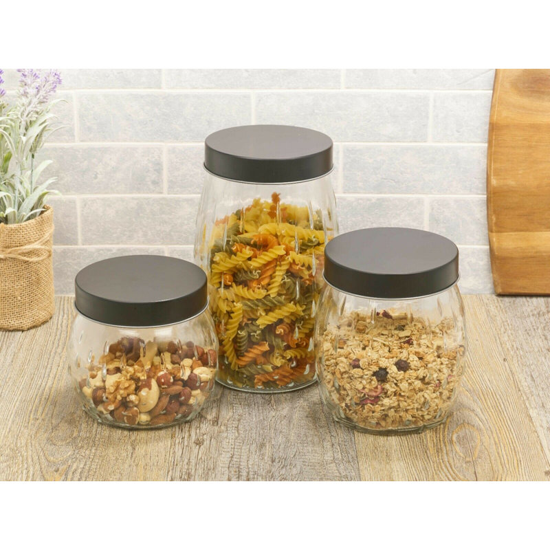Glass Jar - Set of 3
