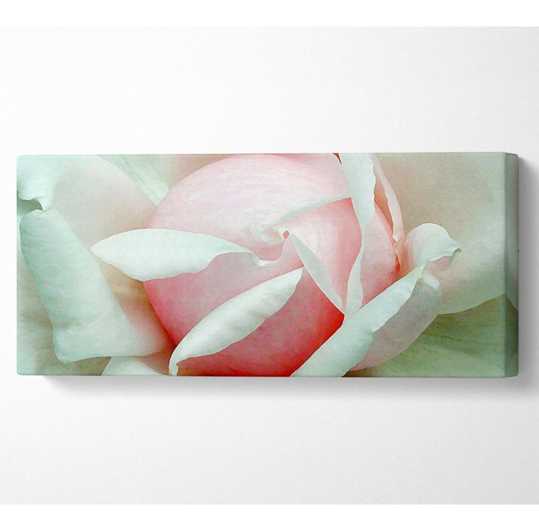 Soft Pink Rose Bud - Kunstdrucke auf Leinwand