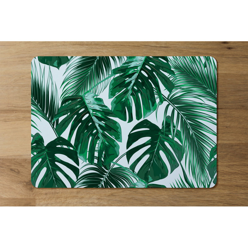 Easthampton Polyester-Coated Hardboard Floral Rectangle Placemat