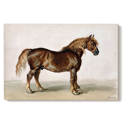 Étude d'une charrette à cheval-James, toile tendue-galerie-c. début du 19e siècle