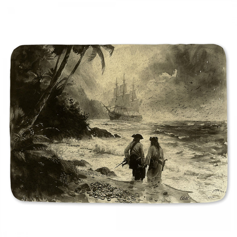 Tapis de bain Pirates Adventure, L 21 po x L 34 po