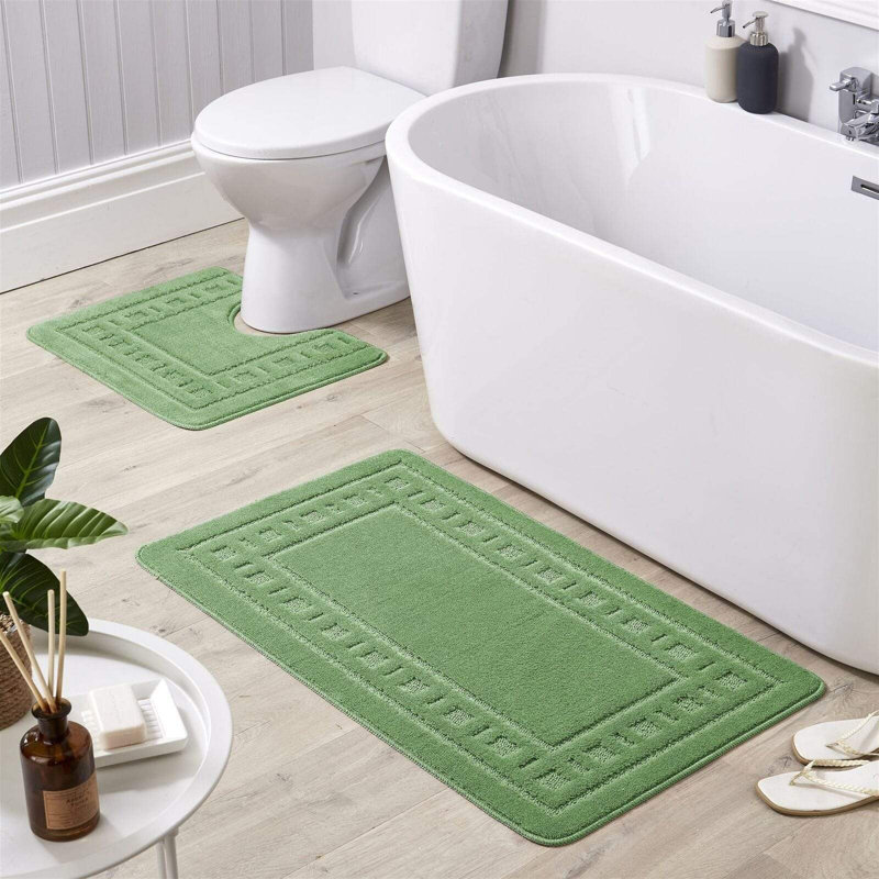 Non-Slip Bath Mat, Green