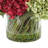 Fall Hydrangea Arrangement in Glass Vase