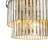 Johncarl 5 Light Modern Coastal Natural Capiz Shell Chandelier in Black Lighting