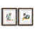Papier, cadre noyer