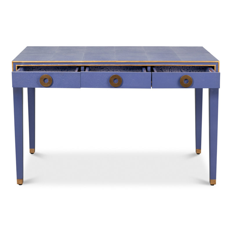 Shagreen Writing Desk, Blue