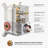 Iriber High Pressure Rainfall Shower System With Handheld Combo - 10 Inch Square Rain Shower Head, Brass Shower Mixer Valve, Concealed Installation, Air Injection Technology, Pressure Balance Valve-114406358