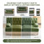 Canapé Chesterfield 3 places en velours vert avec frange de sol et canapé modulaire pour animaux-317527532-317527534