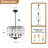 Friedhardt 5-light Crystal Chandelier With Flower Shades