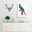 Emerald Parakeet by F. Levaillant - Wrapped Canvas-55370421