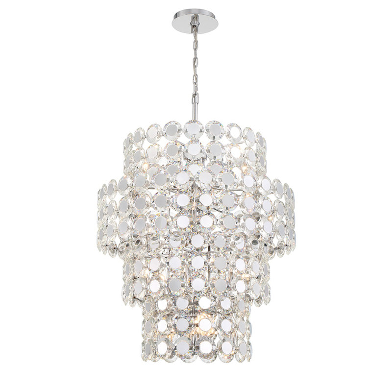 Lustre en chrome 24 lumières Perrene