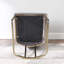 Chaises de salle à manger, chaise d'appoint rembourrée en velours, pieds en métal-741135282