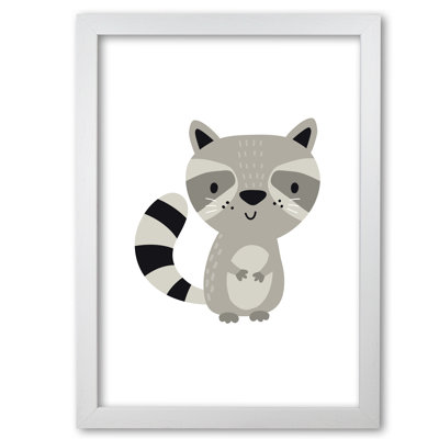 Children's Animals, Raccoon - Print