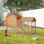 Belinda 30 Square Feet Chicken Coop with Chicken Run For Up To 7 Chickens