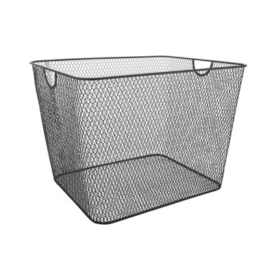 A mesh open storage basket photographed for a US home retailer listing
