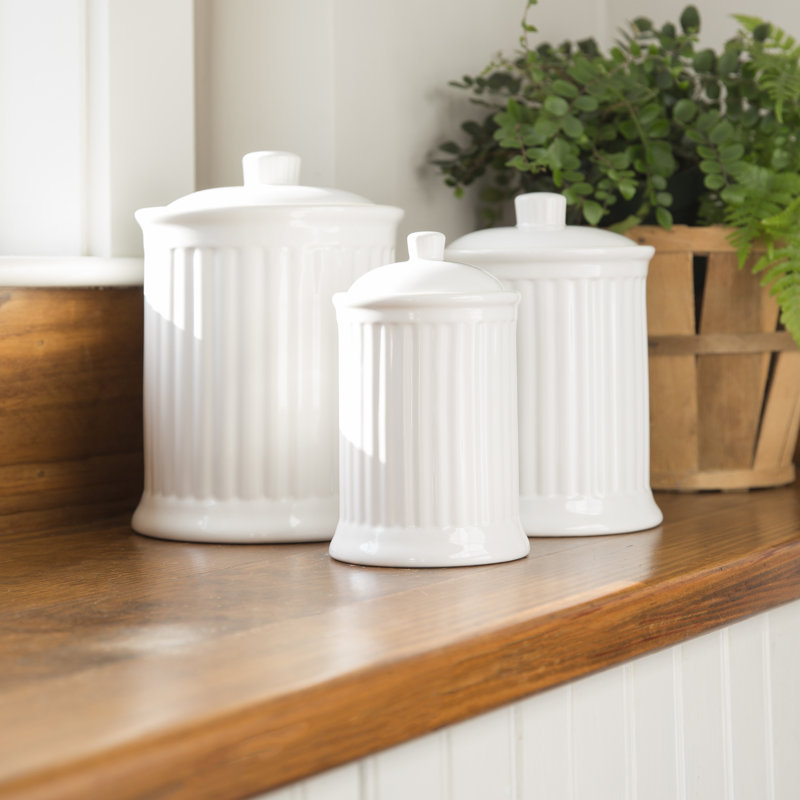 Ensemble de 3 pots Simsbury, blanc