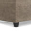 Banc de rangement avec repose-pieds de rangement rectangulaire en cuir végétalien l 48 po avec mousse à haute densité Lilli Lilli-1784962537