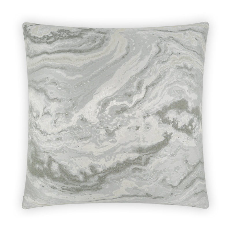 Coussin décoratif Mahwah, Argent, Traversin H 14 po x l 42 po