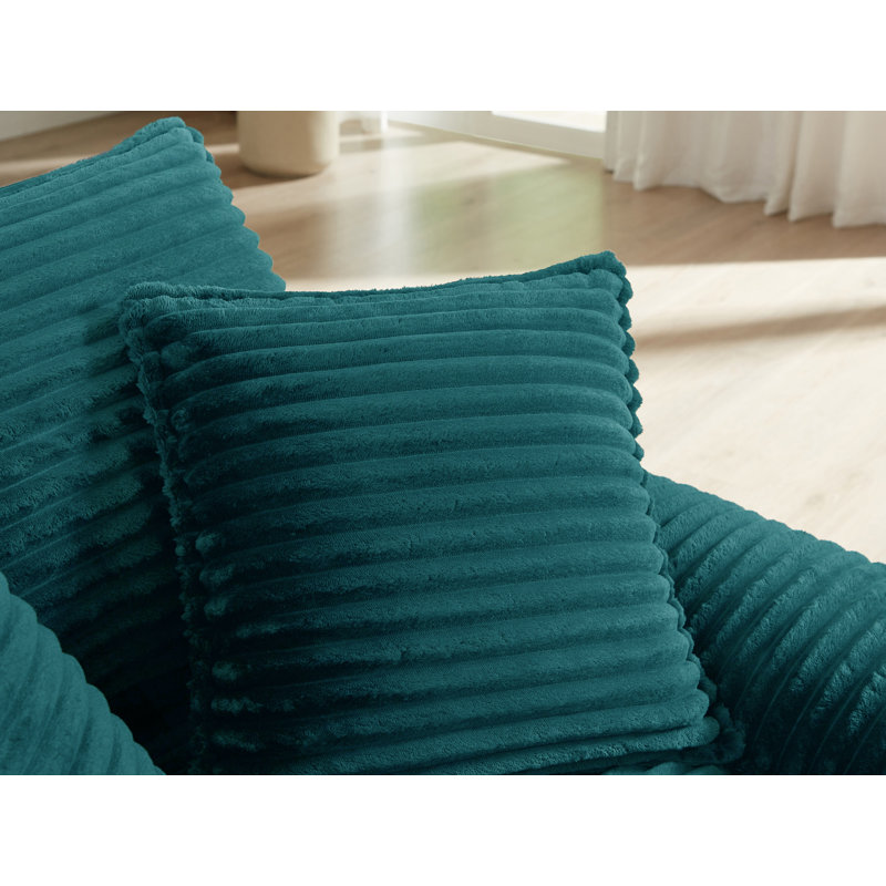 Accent Armchair With Ottoman, Green