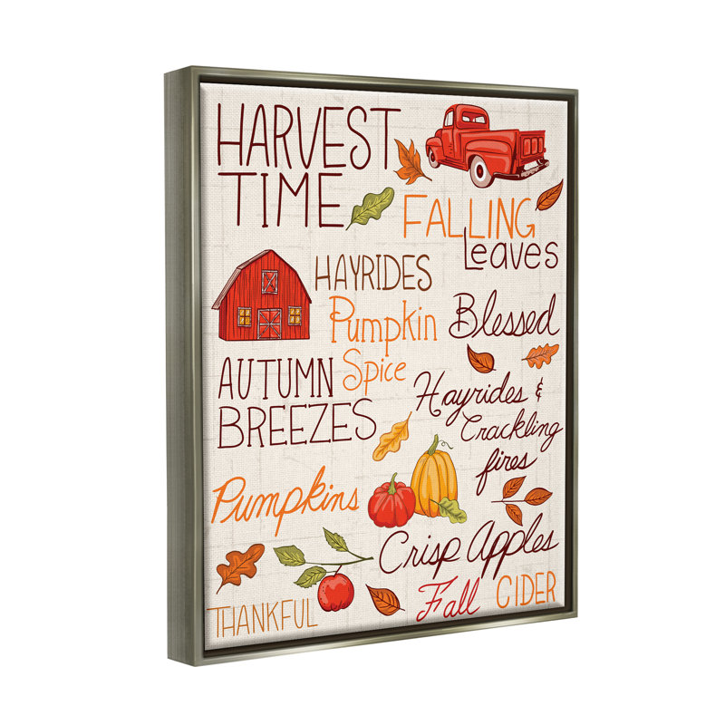 «Ba-820-Floater Cozy Fall activites» encadré sur toile par Diane Labombarbe, H 21 po x l 17 po x P 1,7 po