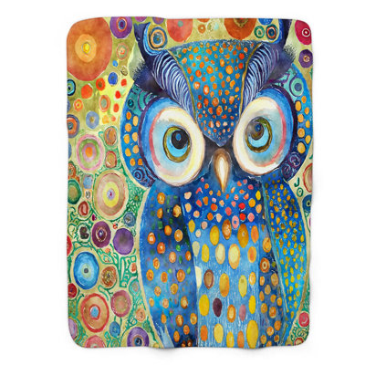 Couverture 1 pièce Groovy Owl