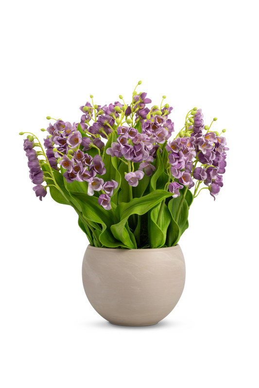 Cora RealTouch Muguet Arrangement, Periwinkle